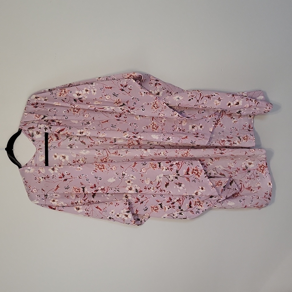 2/$15 Time and Tru Purple and Pink Floral Kimono